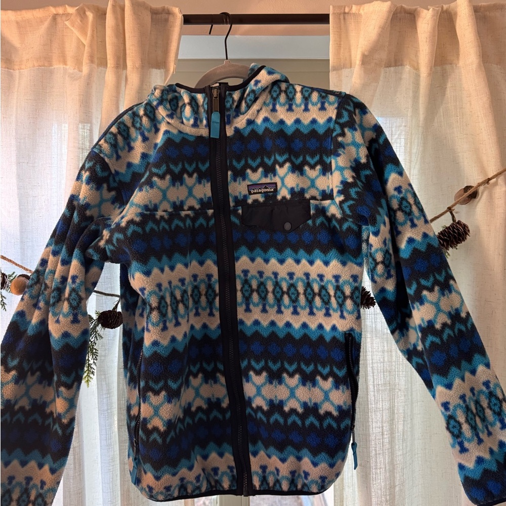 Patagonia Synchilla Blue Patterned Jacket
